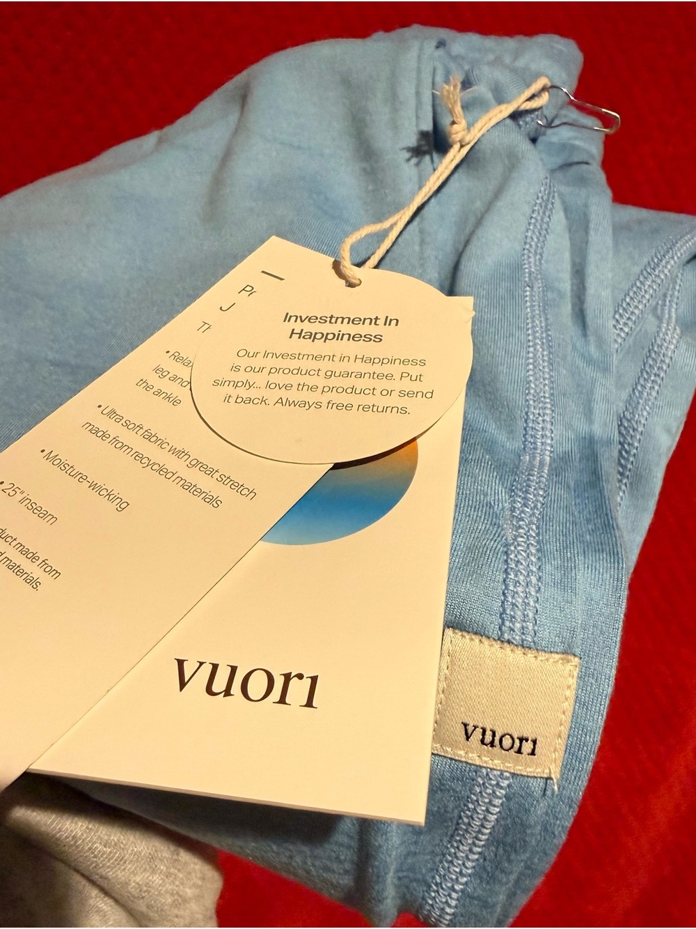 Vuori Light Blue Women's Joggers - Picture 6 of 6